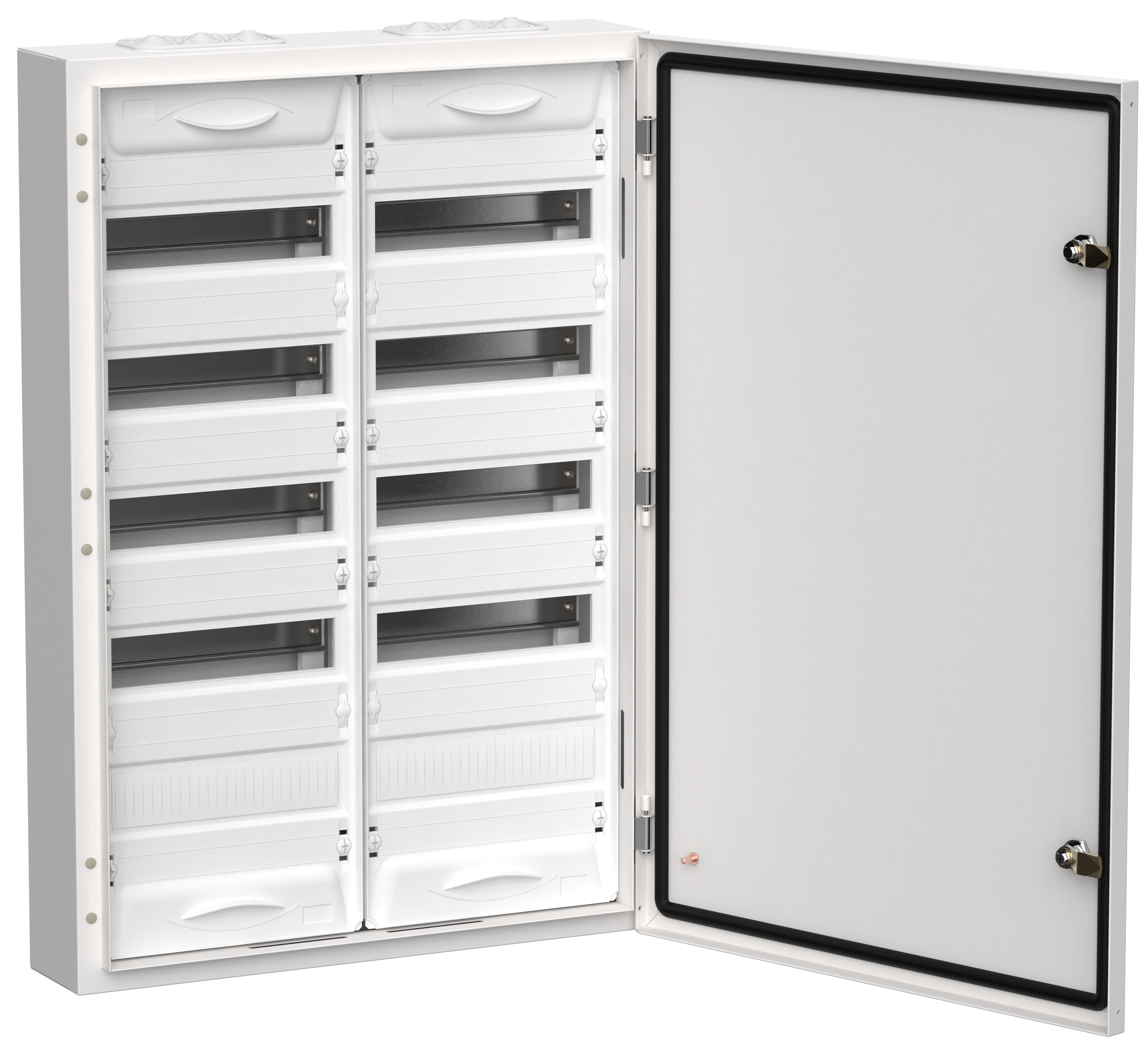 TITAN 5 Корпус металлический ЩРн-120 (2х60) 835х570х140мм IP54 белый (одна дверь) IEK