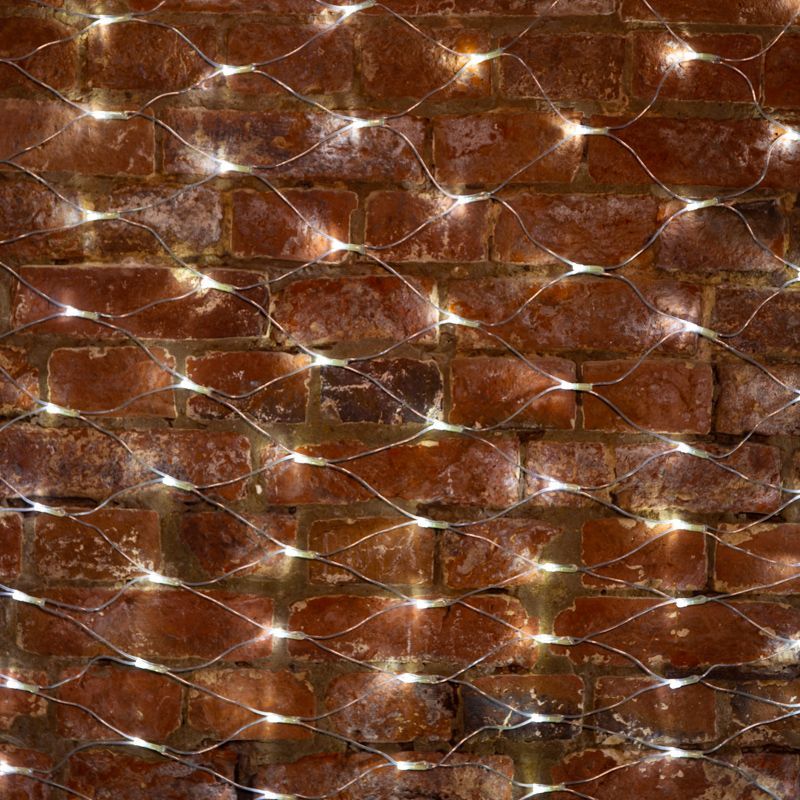 Гирлянда светодиодная Сеть 2х1,5м 288 LED БЕЛЫЙ прозрачный ПВХ IP65 свечение с динамикой 230В блок в комплекте NEON-NIGHT 215-045