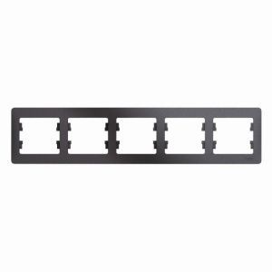 Рамка 5-м Glossa горизонт. графит SE GSL001305 458394