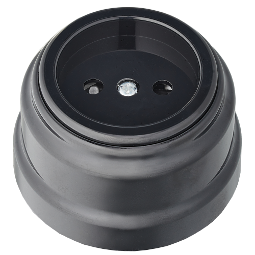 Розетка штепсельная для открытой установки со шторками РА16-0205