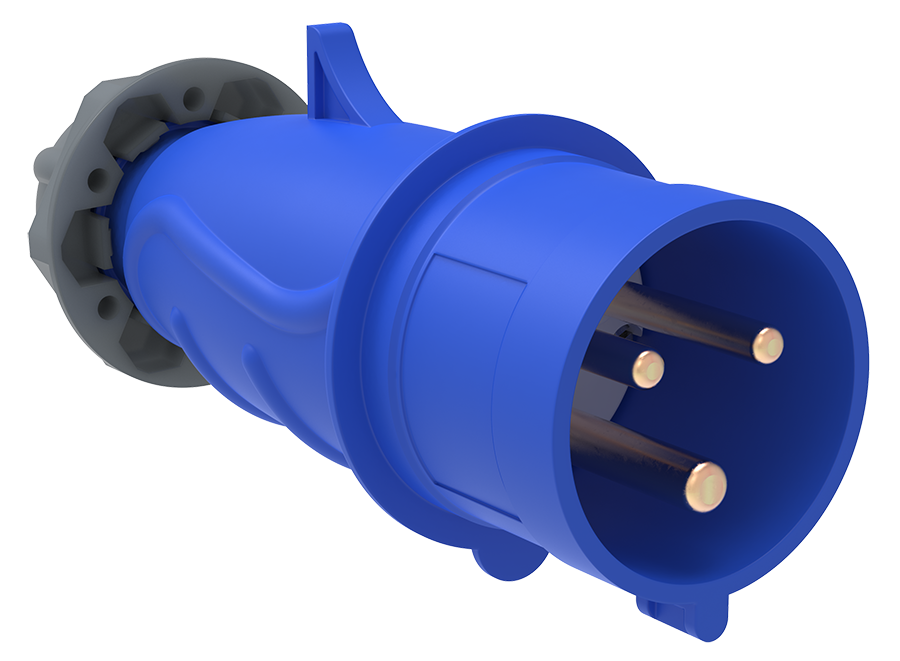 MAGNUM Вилка переносная ССИ-013 16А-6ч/200-250В 2P+PE IP44 IEK