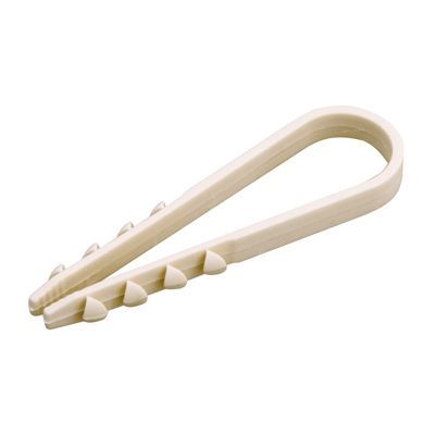 Дюбель-хомут нейлоновый 19-25 мм, белый (100 шт/уп) PROconnect 07-4503-2