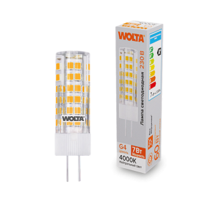 Светодиодная лампа WOLTA WSTD-JC-220V7W4KG4-C 7Вт 4000K G4 WSTD-JC-220V7W4KG4-C