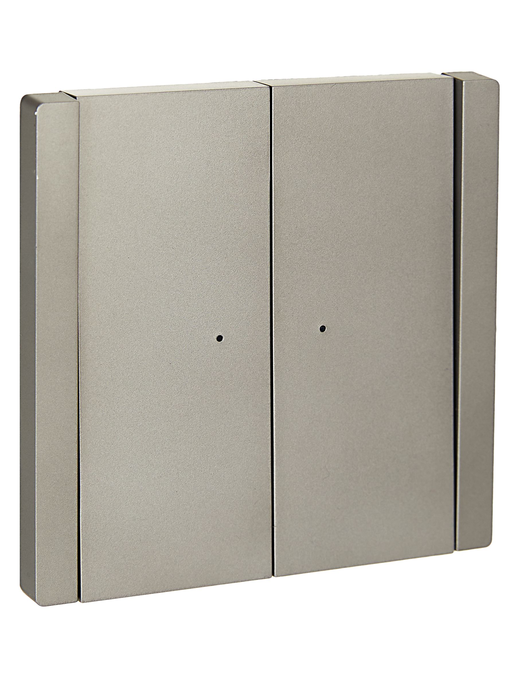 FORTE&PIANO Выключатель 2-клавишный с индикацией 10А FP506 сталь IEK FP-V20-1-10-1-K46