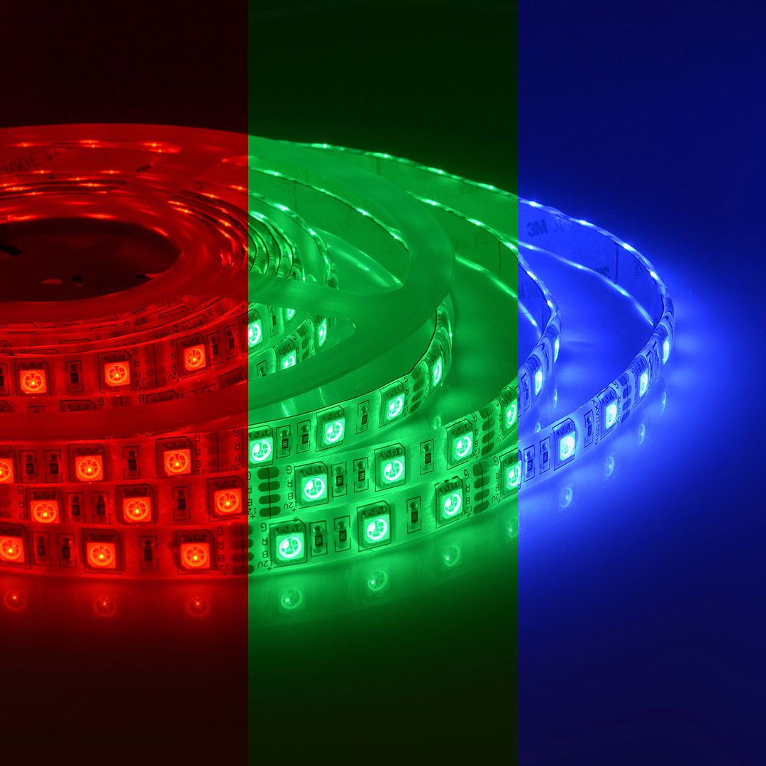 Лента светодиодная СТ smd5050 60д/м 12В IP65 5м RGB Apeyron