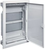 Щит cкрытой установки Multimedia, (506х348х89) IP-30 // Hager - Volta (Белая дверь с перфорацией) VU24NWB