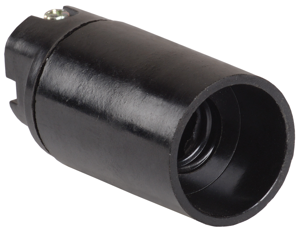 Патрон подвесной Пкб14-04-К01 карболитовый Е14 черный (50шт) (стикер на изделии) IEK EPK20-04-01-K01