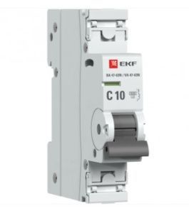 Авт. выкл. 1P 10А (C) 6кА ВА 47-63N EKF PROxima M636110C
