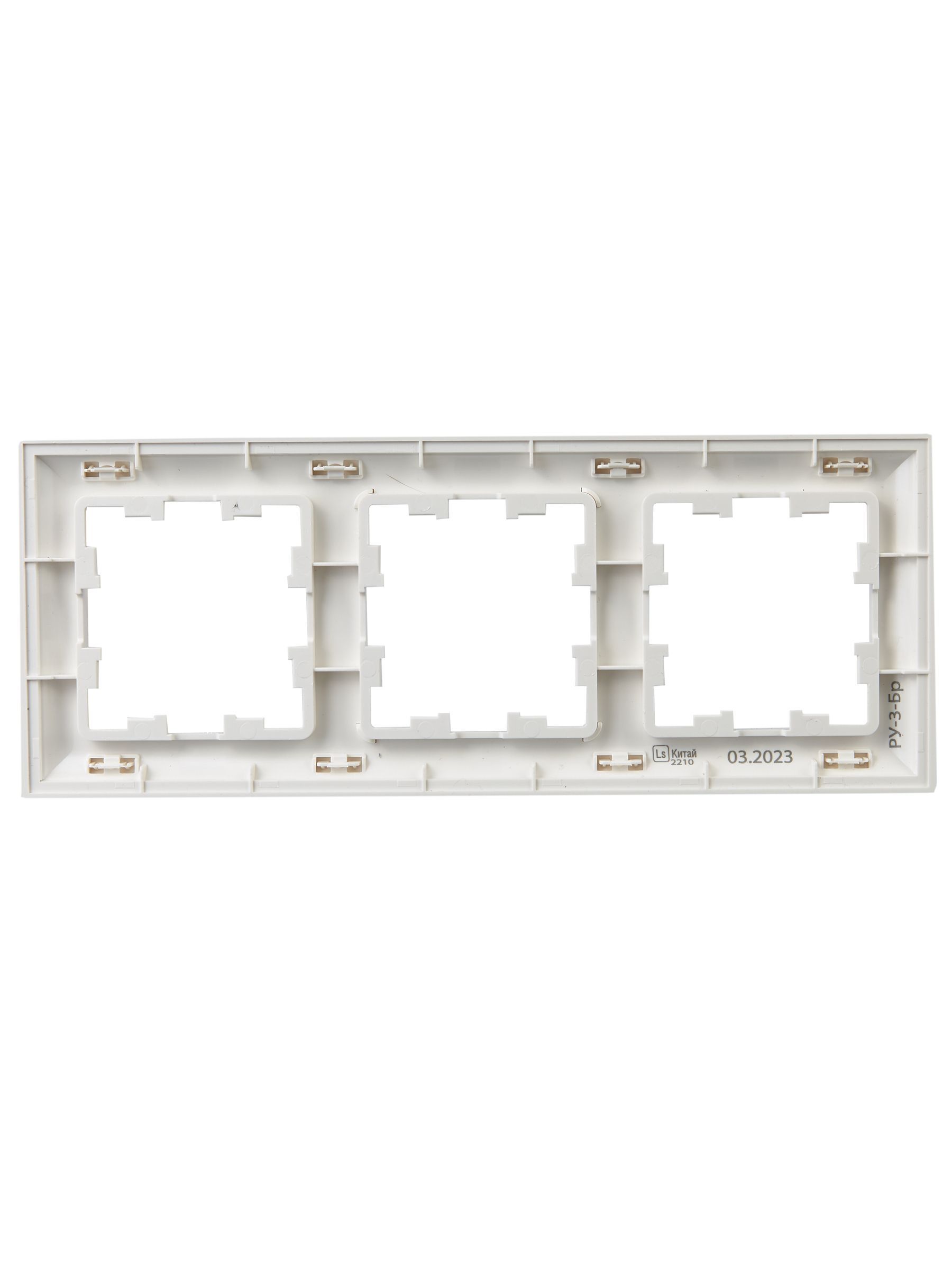 BRITE Рамка 3-местная РУ-3-Бр белый/белый IEK - Фото 6