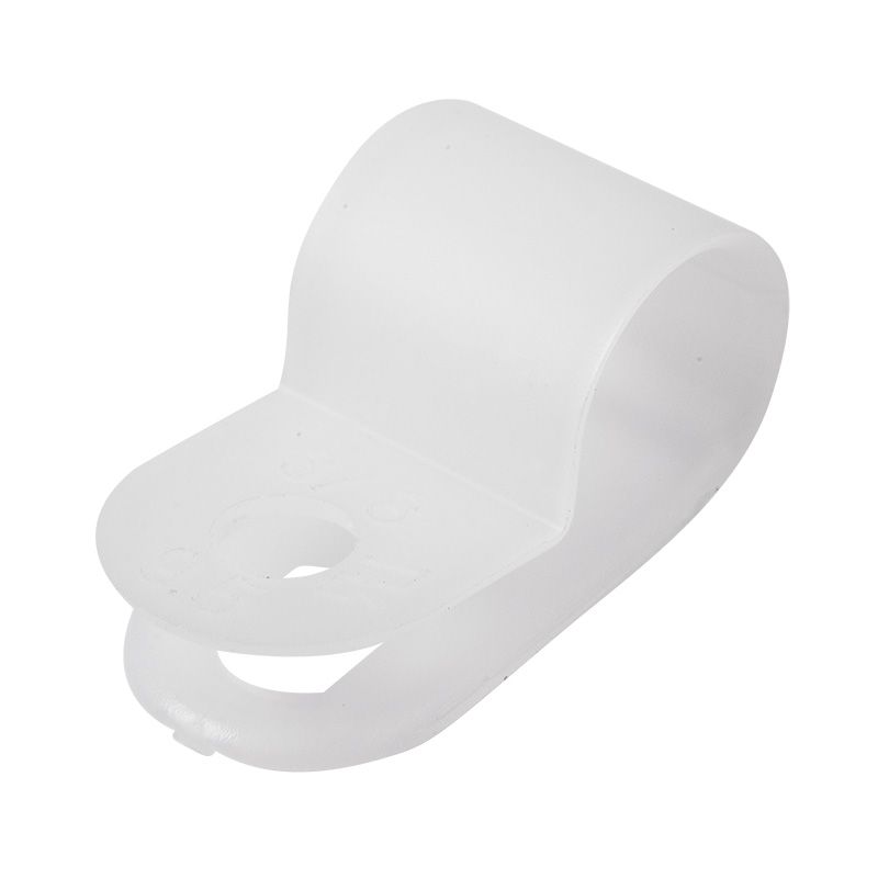 Скоба под винт 9мм, белая (50 шт/уп) REXANT 07-4409