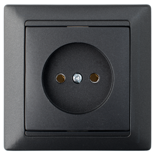 Розетка штепсельная для скрытой установки РС16-305 графит