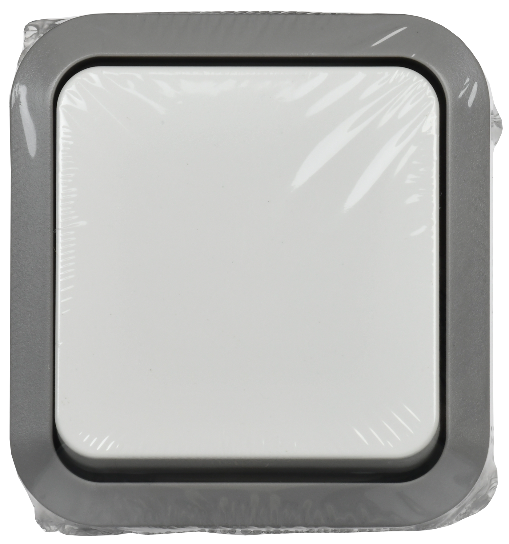 TORS Выключатель двухполюсный одноклавишный 10А IP55 TS211 серо-белый IEK - Фото 2