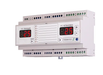 Терморегулятор 8-зонный TermoStat Infinity 16А (на DIN-рейку) REXANT 51-0844