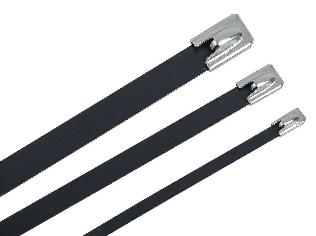 Хомут стальной ХСт 4,6х800мм с полимерным покрытием (100шт/упак) IEK UHS11-D046-800-100