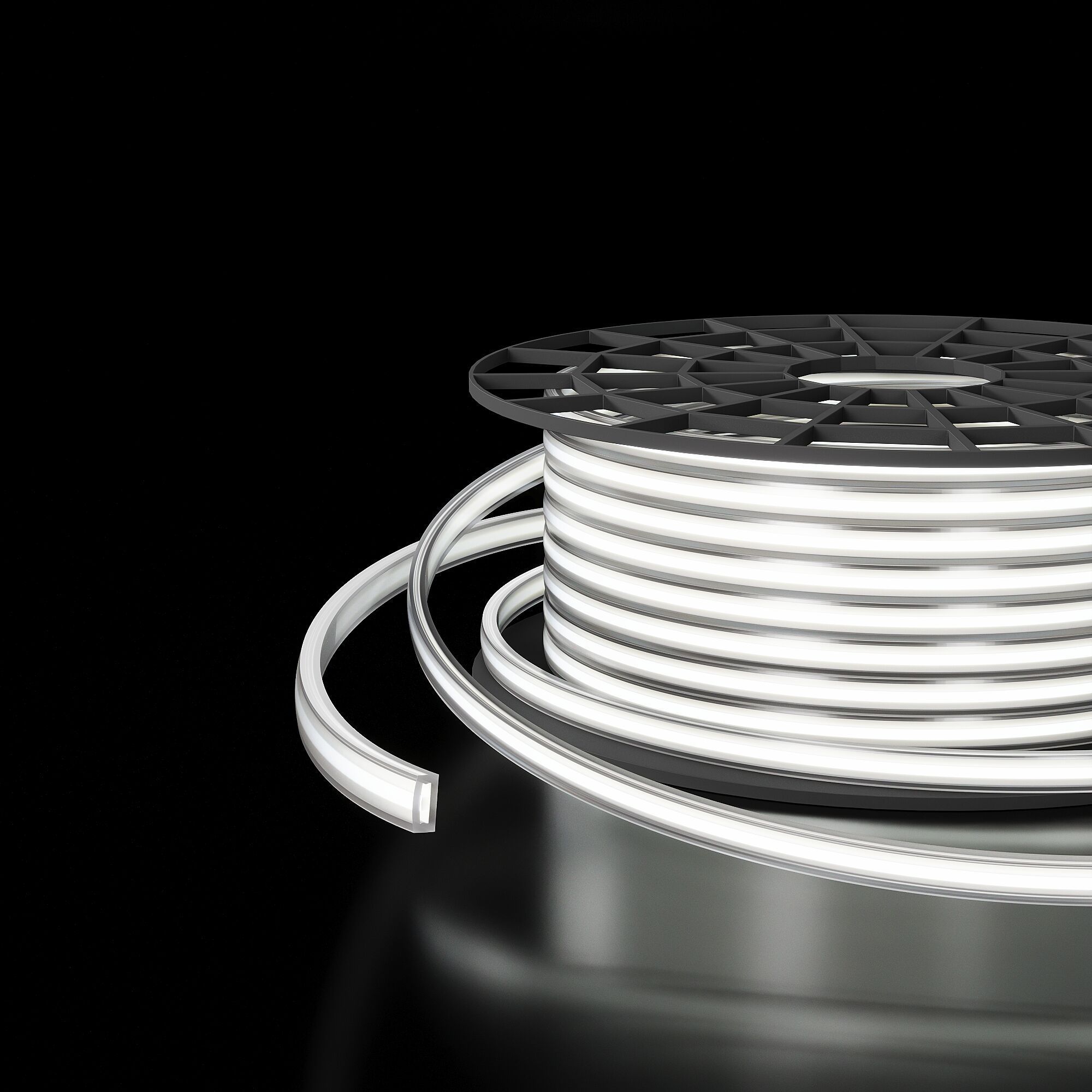 Slim Magnetic Трековый светильник для радиусного шинопровода 20W 4200K Comfi чёрный Ø 1200мм a066518