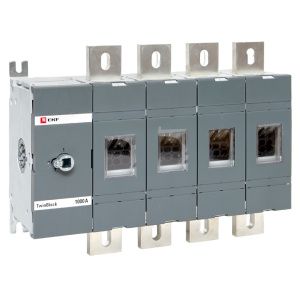 Рубильник 1000A 4P без рукоятки управления TwinBlock EKF tb-s-1000-4p
