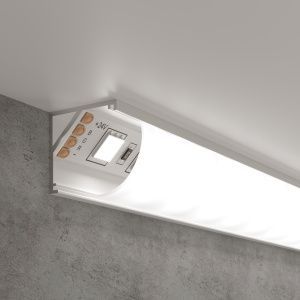 Профиль угловой алюминиевый белый/белый для светодиодной ленты LL-2-ALP008 Elektrostandard a053628