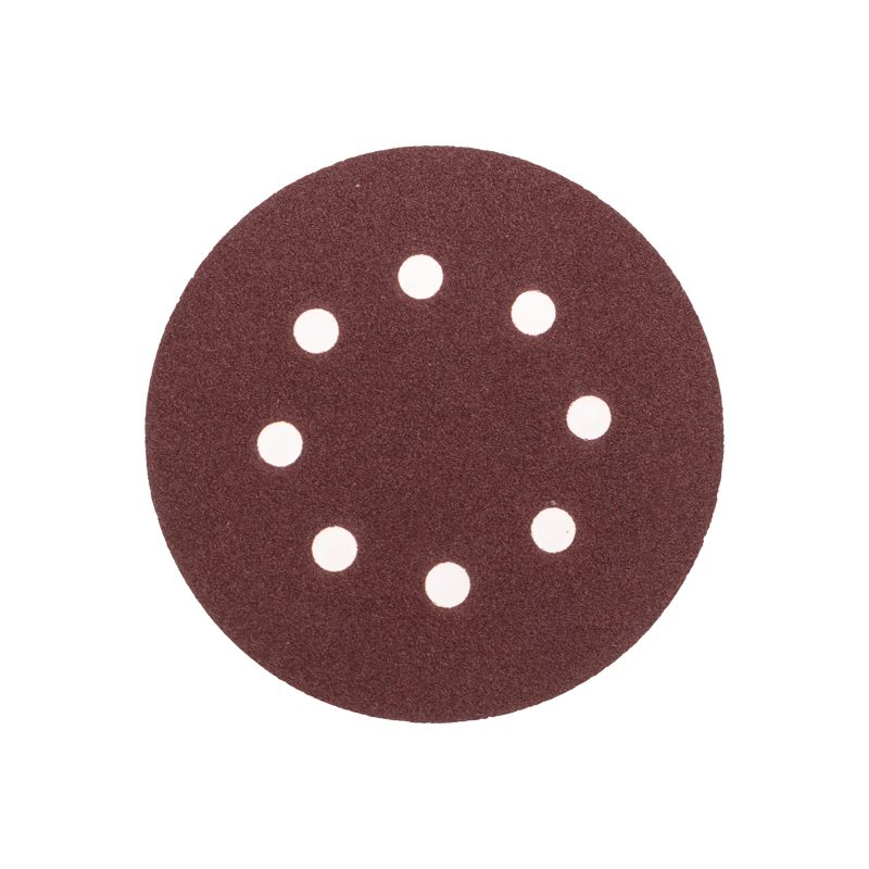 Диск абразивный на ворсовой основе, на липучке, перфорированный, P100, 125мм, 10 шт. KRANZ KR-91-1167