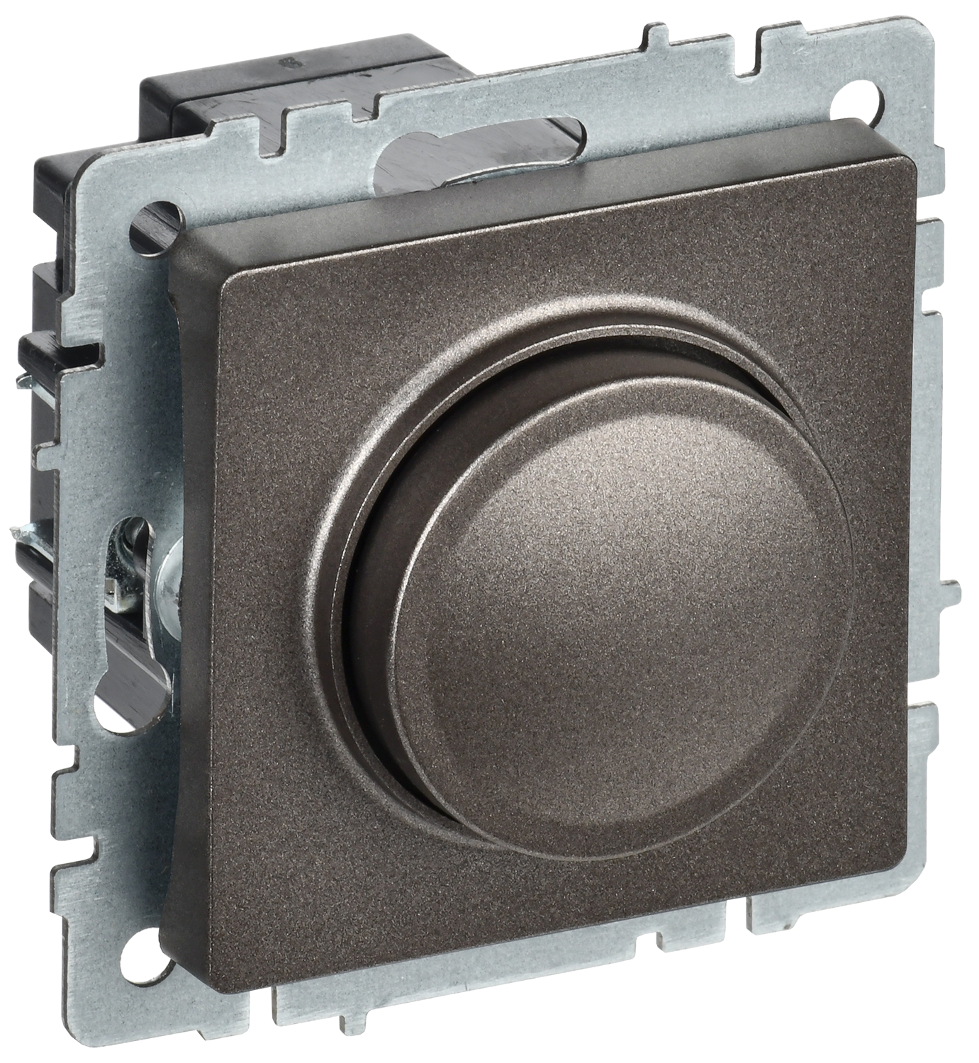 BRITE Светорегулятор поворотно-нажимной 600Вт СС10-1-0-БрТБ темная бронза IEK BR-D20-0600-K45