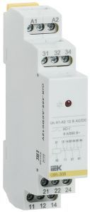 Реле промежуточное модульное OIR 3 контакта 8А 12В AC/DC IEK OIR-308-ACDC12V