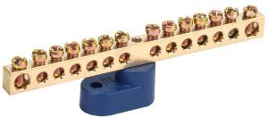 Шина N "ноль" на одном угловом изоляторе ШНИ-6х9-14-У1-С IEK YNN10-69-14C1-K07