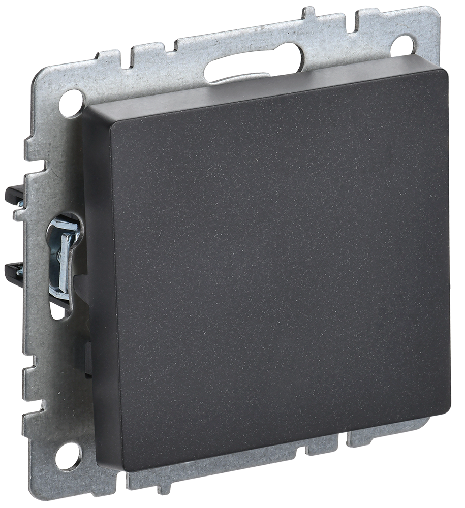 BRITE Выключатель 1-клавишный 10А ВС10-1-0-БрЧ черный IEK BR-V10-0-10-K02