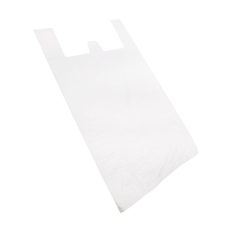 Пакет майка ПНД 30+15*55, 15мкм белая (100шт./уп) 61-0204-1