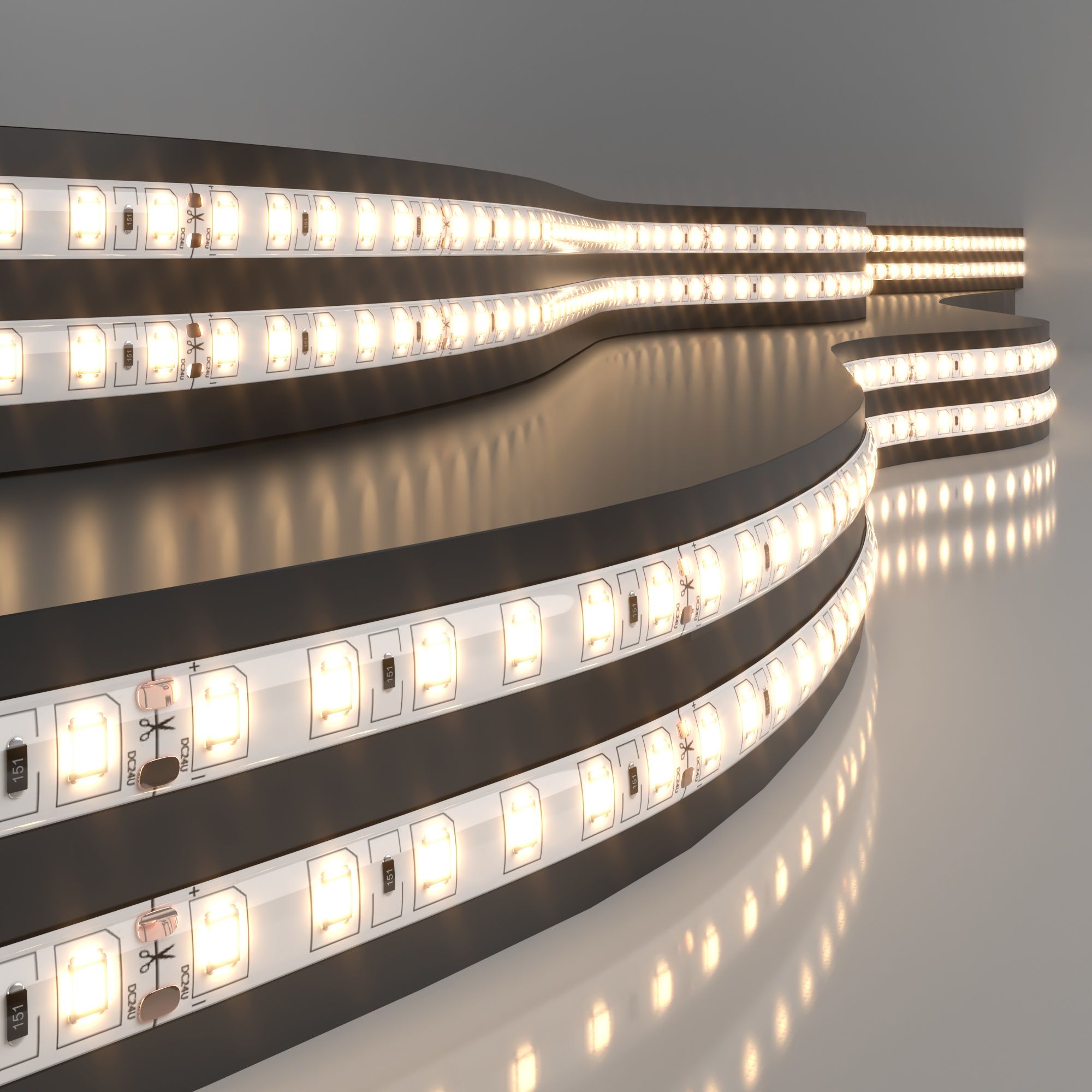 Лента светодиодная 24V 9,6W 120Led 2835 IP65 теплый белый, 5м Elektrostandard