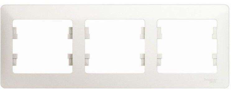 Рамка 3-м Glossa горизонт. перламутр SE GSL000603