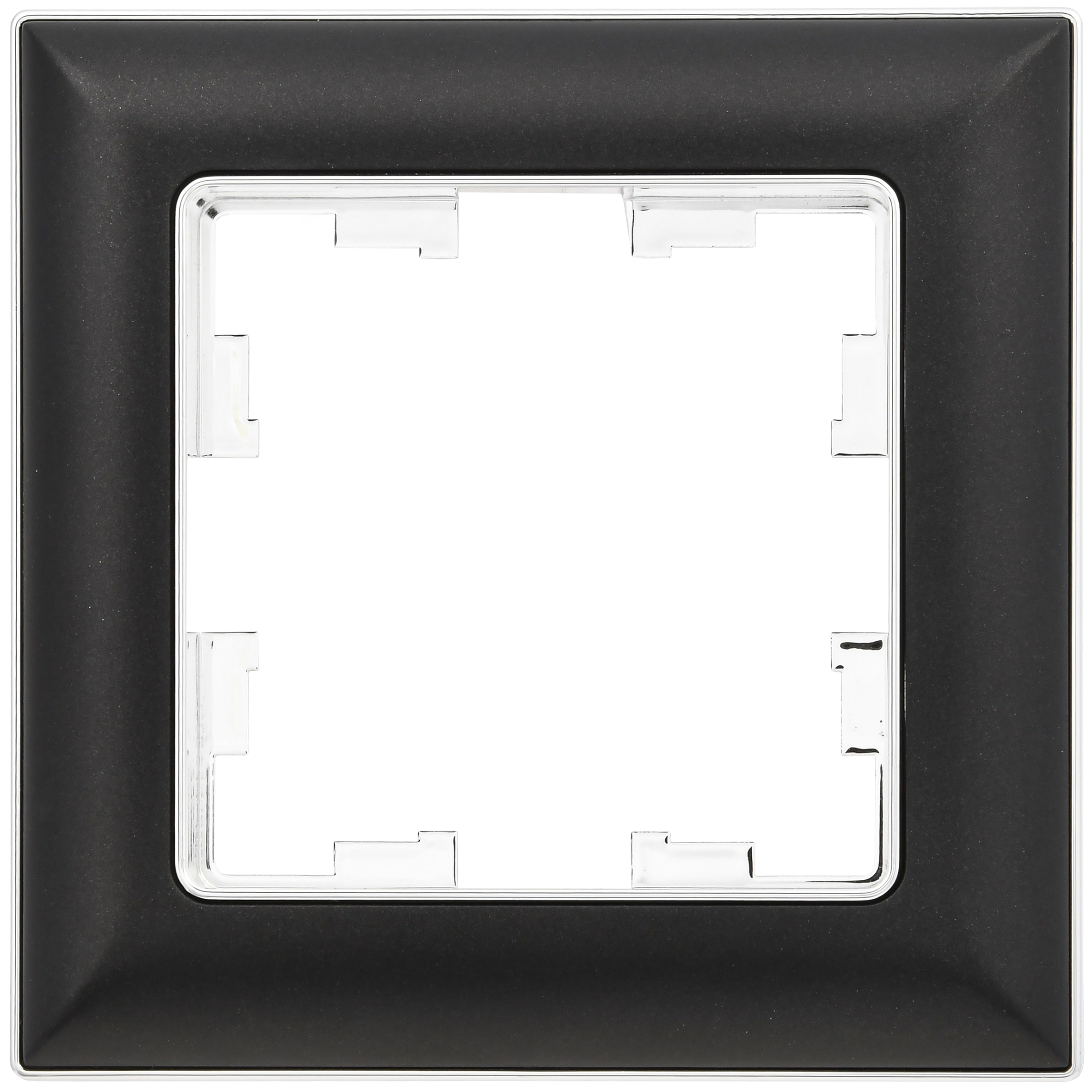 BRITE Рамка 1-местная РУ-1-Бр хром/черный IEK - Фото 4