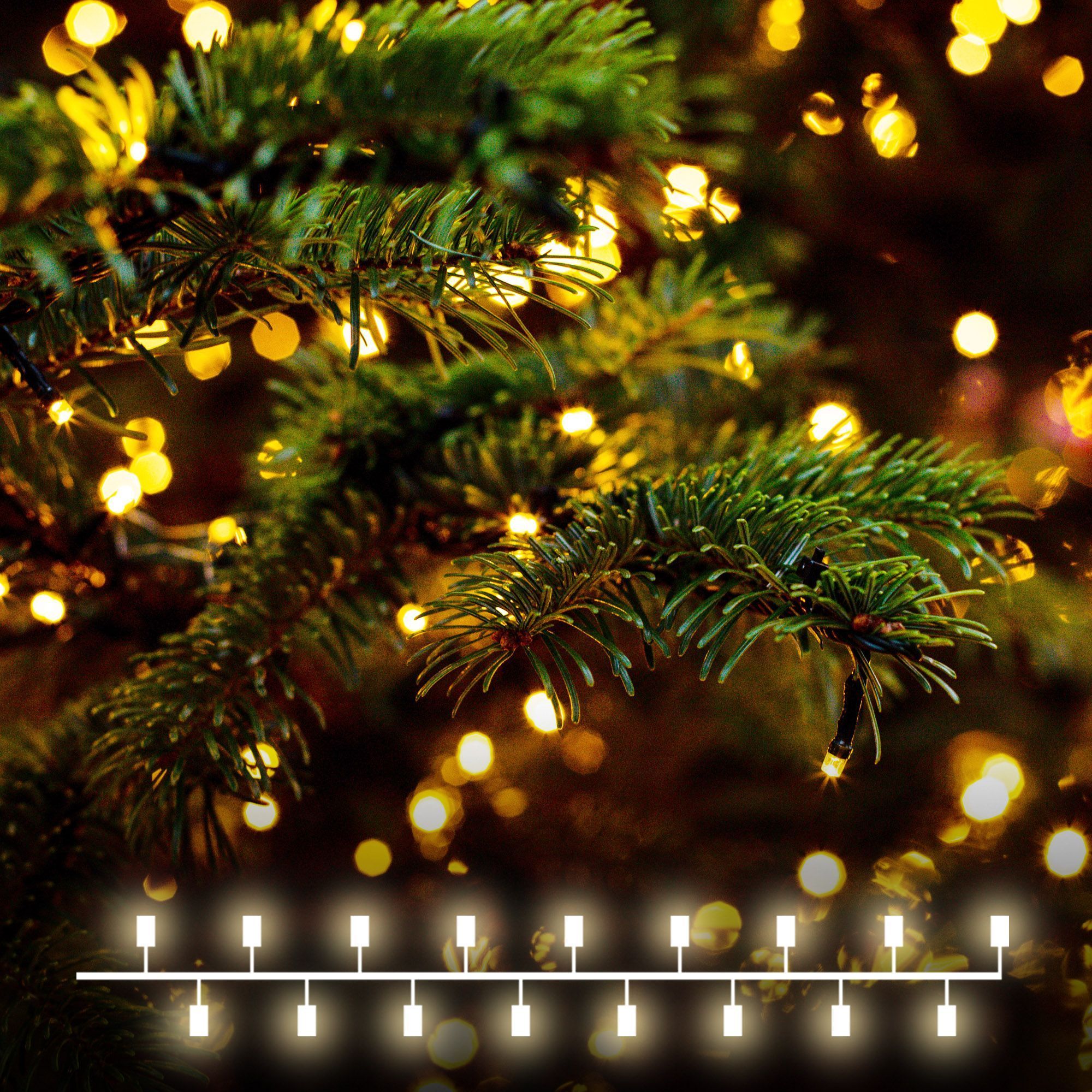 Гирлянда нить "Мишура" теплый белый 5м IP20 400-004 Elektrostandard Eurosvet a056073