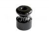 Изолятор фарфоровый для наружного монтажа витой электропроводки, D18,5х24мм, цвет -черный, ТМ Мезони GE70025-05