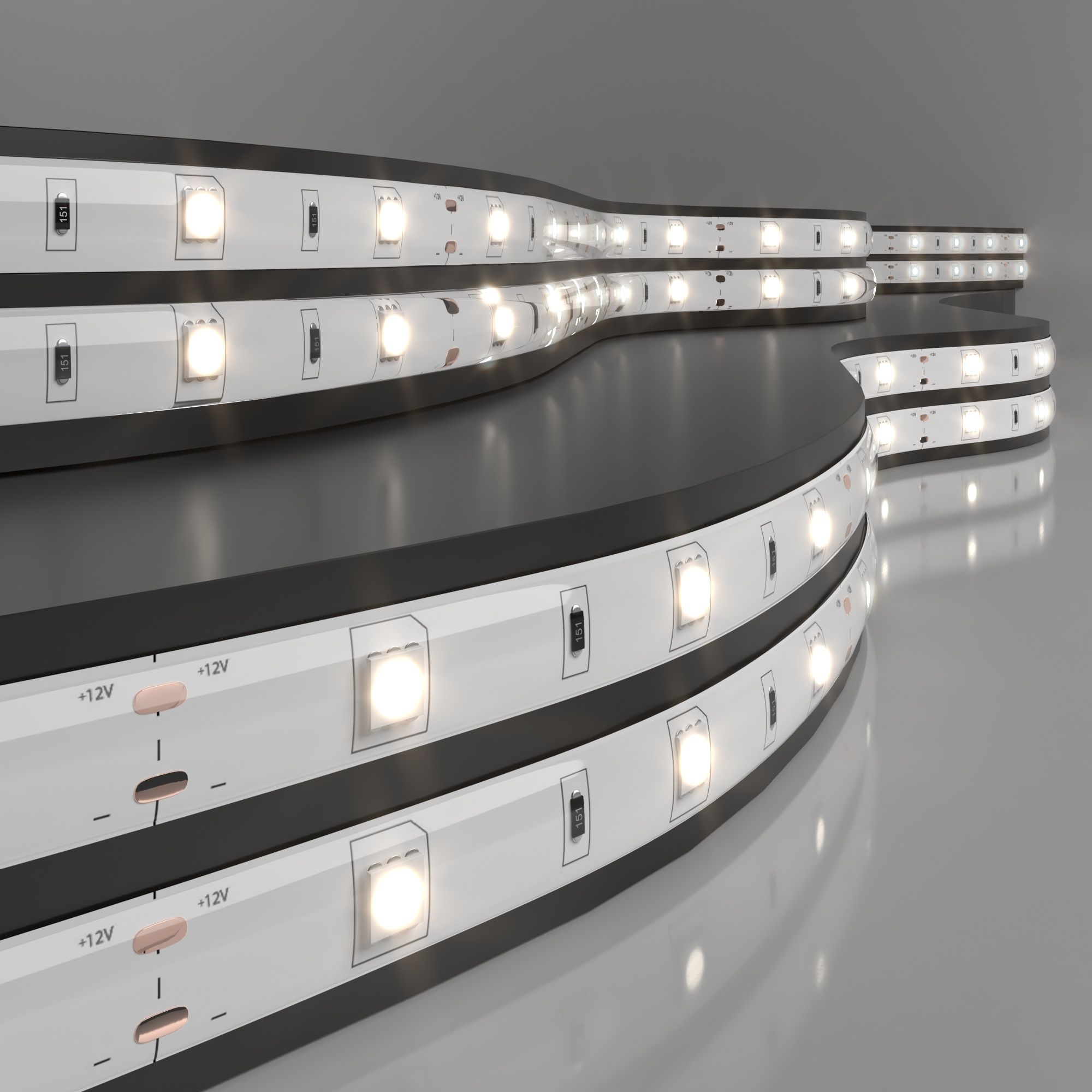 Лента светодиодная 12V 7,2W 30Led 5050 IP65 дневной белый, 5м Elektrostandard
