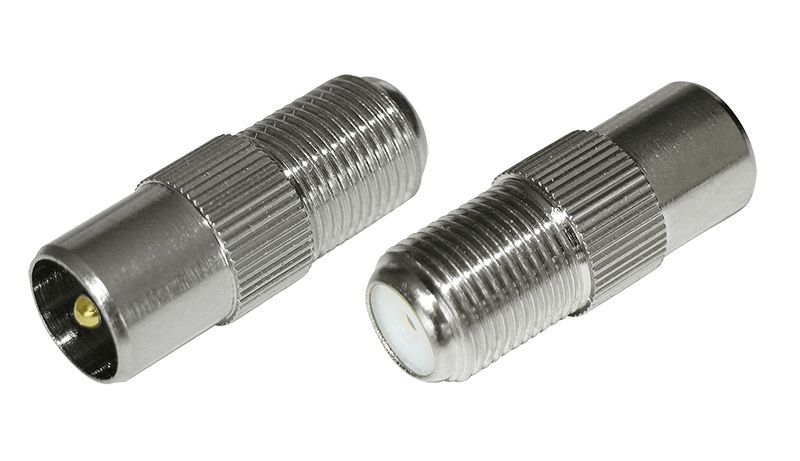 Переходник гнездо F – штекер TV REXANT 05-4303