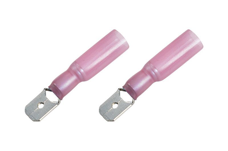 Клемма плоская изолированная термоусаживаемая РПи-п-т 1.5-(6.3)/РпИп-т 1,25-7-0,8 штекер 6.35 мм 0.5-1.5 мм² красный   REXANT 08-0314