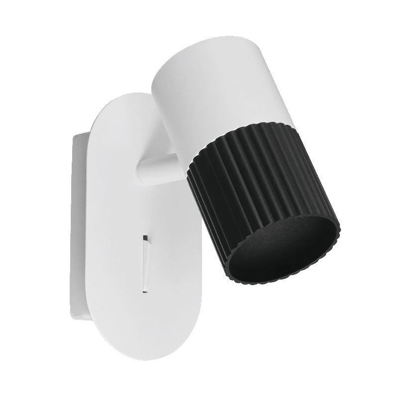 Настенный светильник WOLTA WSL-GU10/W18BW DUO под лампу GU10 Белый/черный D55x130x120 WSL-GU10/W18BW