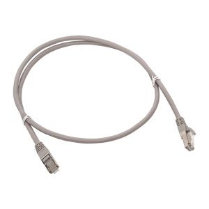 Патч-корд TERACOM PRO Cat.6 экран. FTP LSZH серый (1,0м) TRP-6FTP-LSH-1M-GY