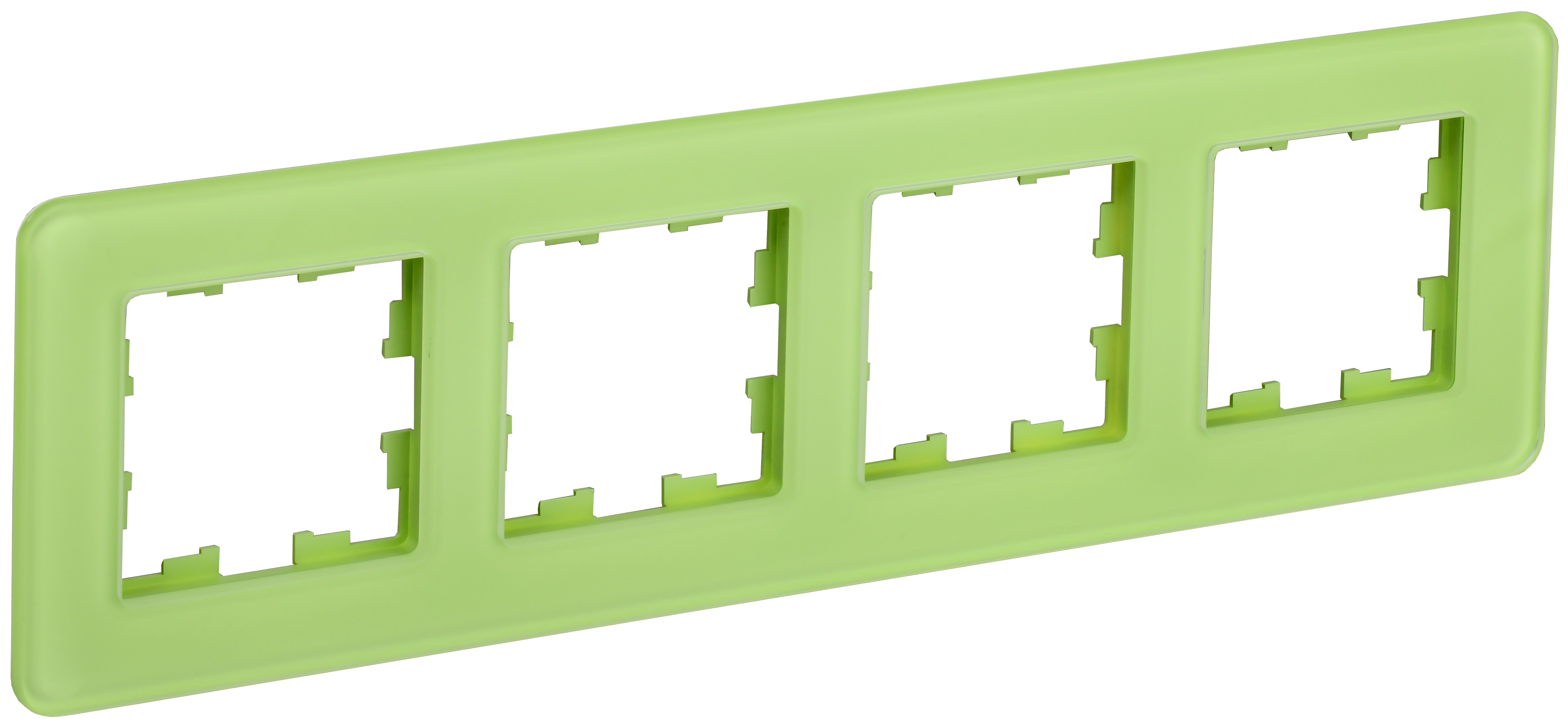 BRITE Рамка 4-местная РУ-4-2-Бр стекло эко грин RE IEK