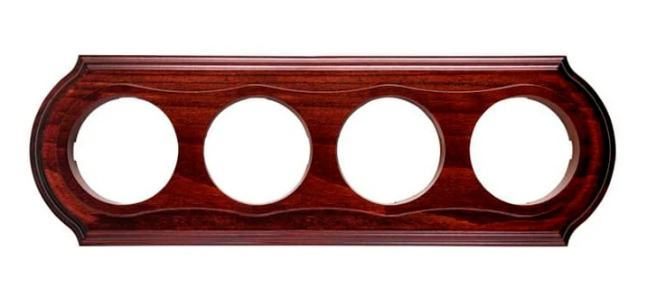 Рамка  четырехместная "Элегант" , цвет - красное дерево, ТМ "МезонинЪ" GE70704-27 - Фото 2