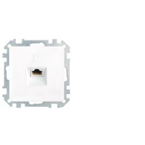 Розетка компьютерная скрытой установки (полимерный суппорт) РК18-007 37BY