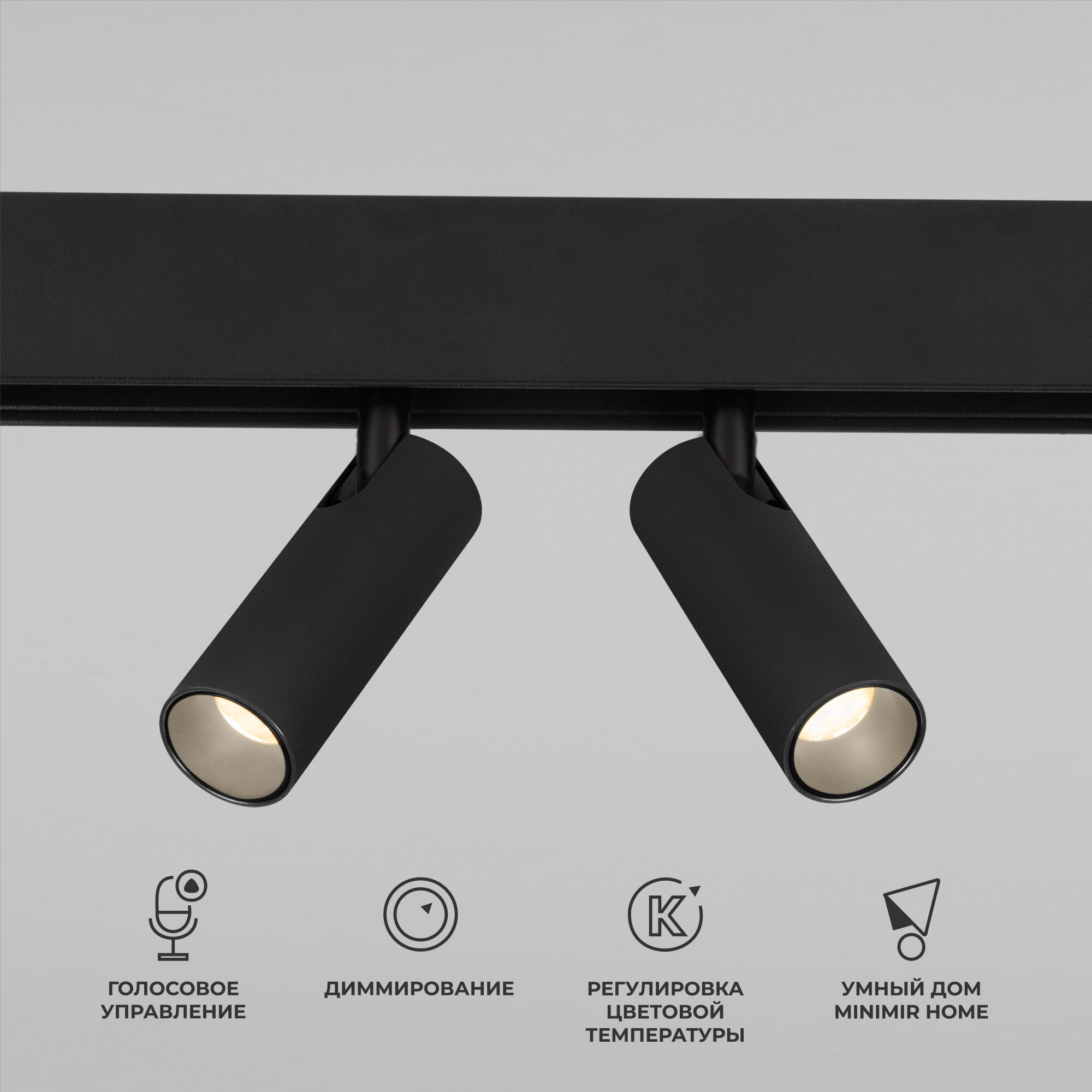 Slim Magnetic Умный трековый светильник 14W 2700-6500K Dim Dual (чёрный) 85056/01 Elektrostandard