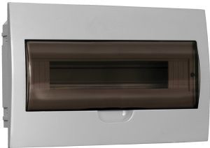 Корпус пластиковый ЩРВ-П-18 черная прозрачная дверь IP41 GENERICA MKP12-V-18-41-G