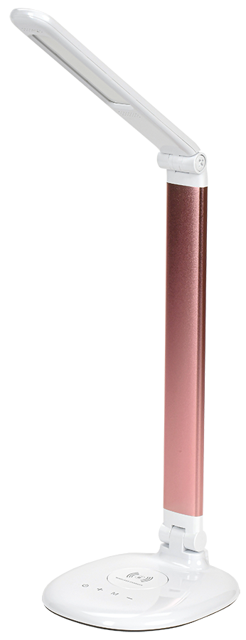 LIGHTING Светильник светодиодный настольный 2010 7Вт на подставке QI-заряд розовый IEK LDNL0-2010-1-QI-7-K14