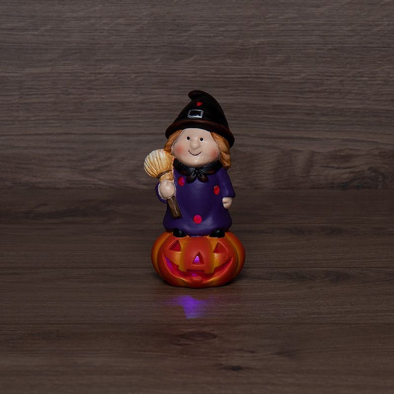 Керамическая фигурка Ведьма на тыкве 8х8х14,8 см 505-020