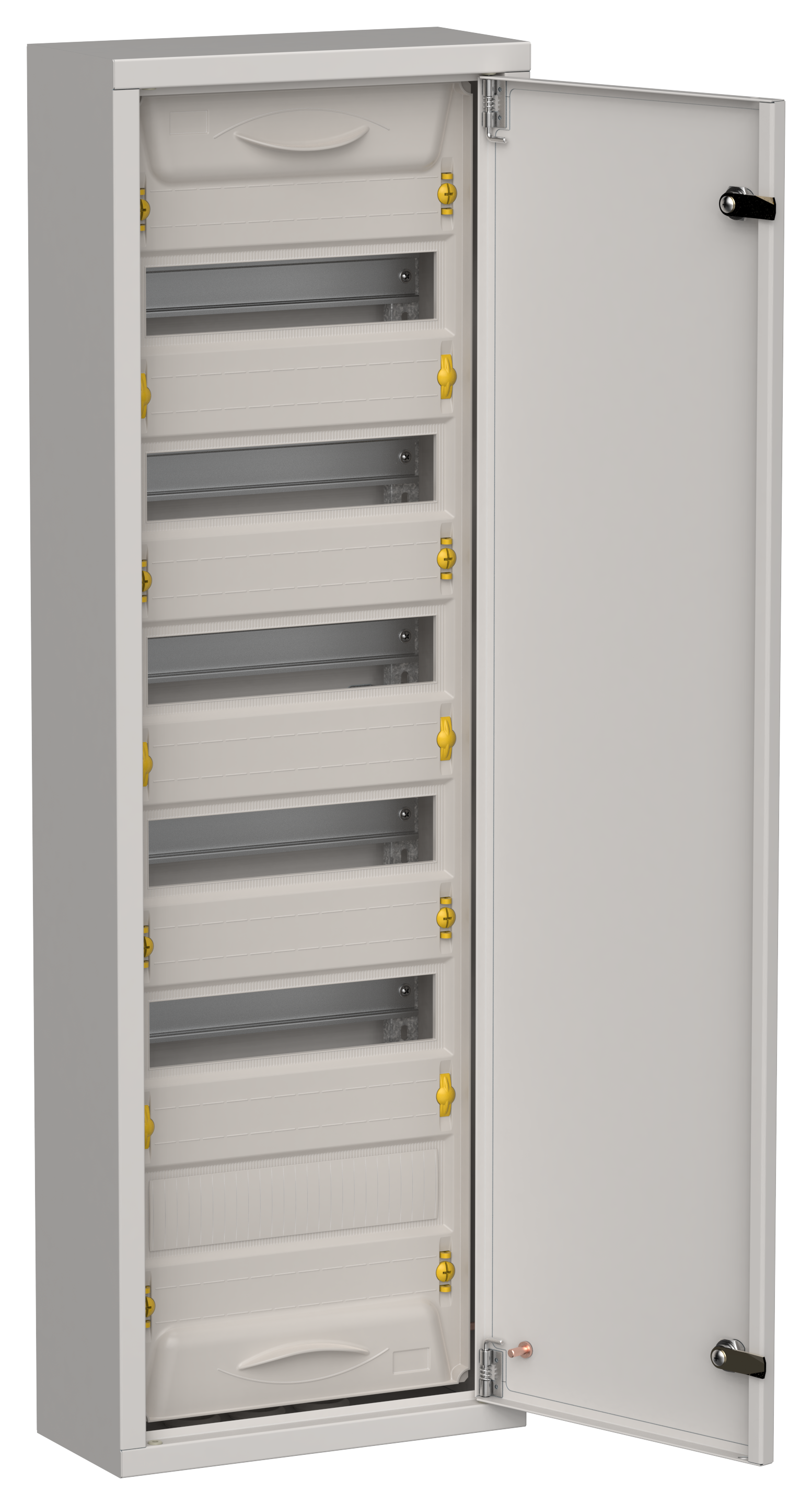 TITAN 5 Корпус металлический ЩРн-72 (1х72) 960х310х140мм IP31 серый (одна дверь) IEK TI5-50-N-072-31-7035