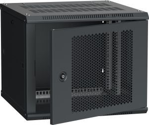 ITK Шкаф настенный LINEA W 9U 600х600мм дверь перфорированная RAL 9005 LWR5-09U66-PF