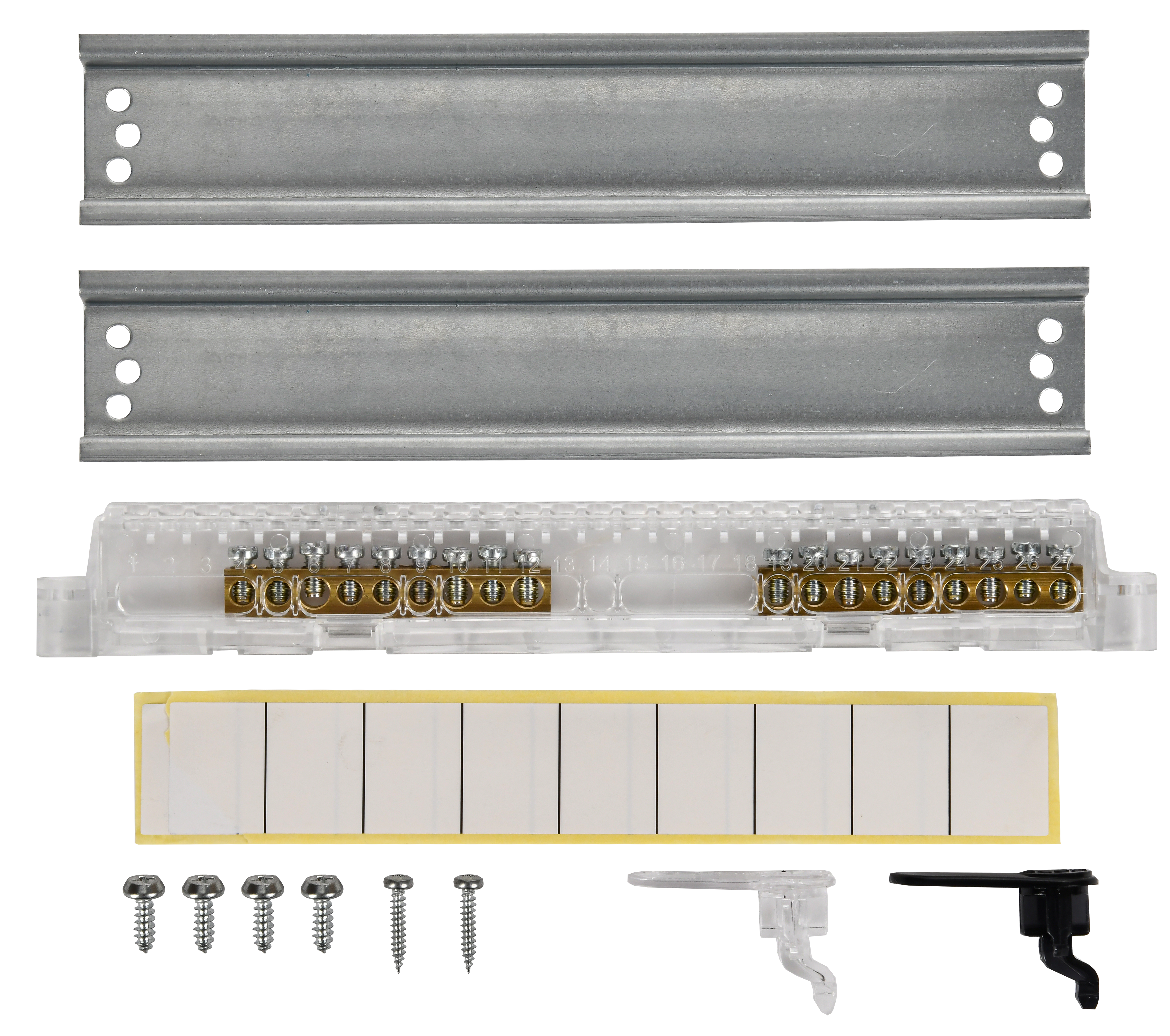 UNION Compact Корпус пластиковый ЩРН-П-18 IP41 черная прозрачная дверь IEK - Фото 4