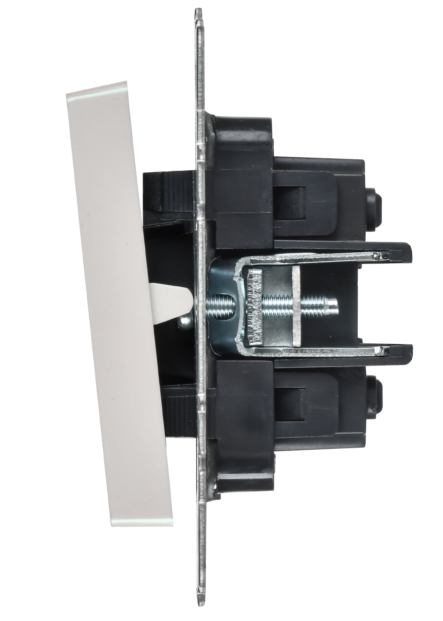 BRITE Выключатель 2-клавишный перекрестный 10А ВС10-2-3-БрЖ жемчуг IEK - Фото 4