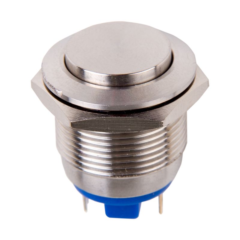 Кнопка антивандальная Ø19 Б/Фикс (2с) OFF-(ON) выпуклая (PBS-28В-4) REXANT 36-3412