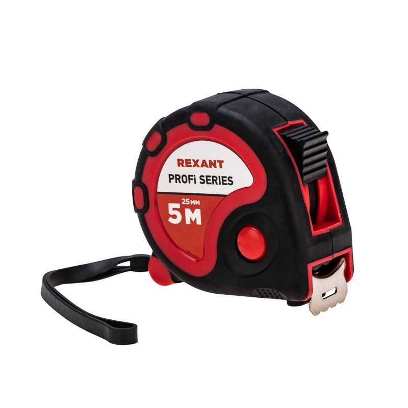 Рулетка измерительная Профи прорезиненный корпус, 5м х 25мм REXANT 12-9006